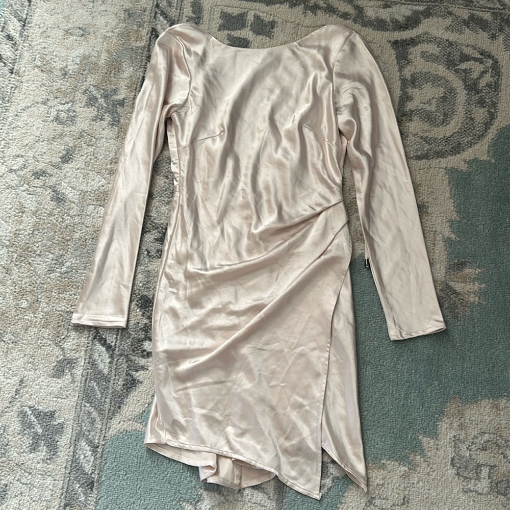 Hello Molly champagne mini dress NWT